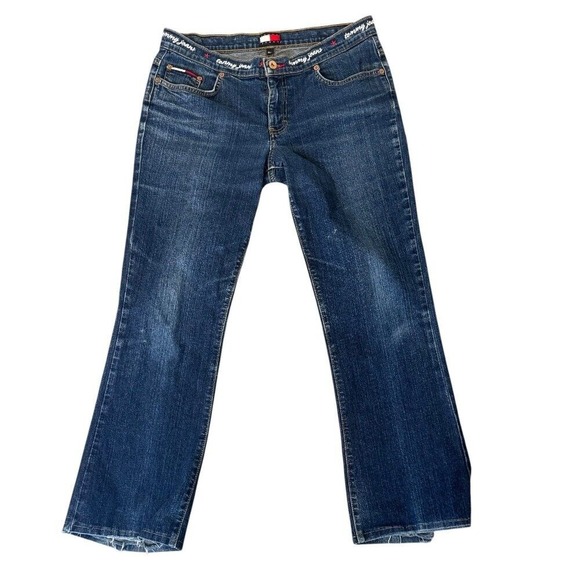Tommy Jeans Women's Bootcut Jeans Denim‎ Embroidered Waist SZ W33/L29 - Picture 1 of 6
